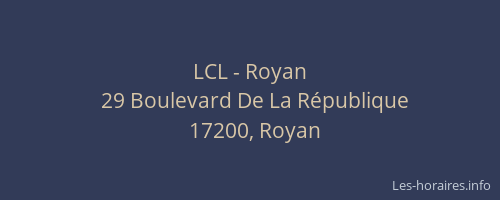 LCL - Royan
