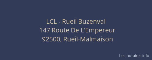 LCL - Rueil Buzenval