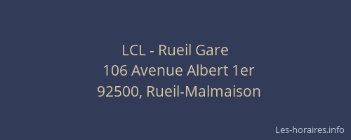 LCL - Rueil Gare