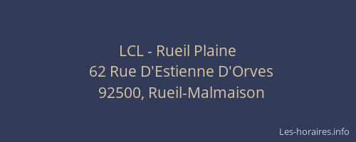 LCL - Rueil Plaine