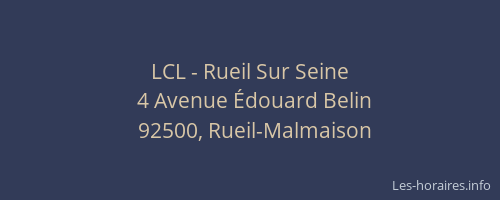 LCL - Rueil Sur Seine
