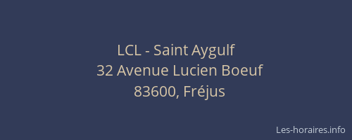 LCL - Saint Aygulf