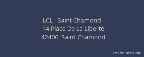 LCL - Saint Chamond