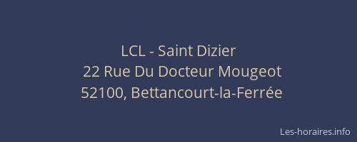 LCL - Saint Dizier