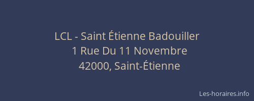 LCL - Saint Étienne Badouiller