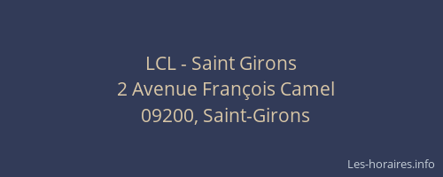 LCL - Saint Girons