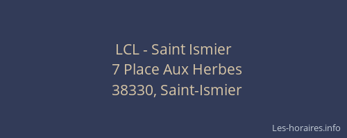 LCL - Saint Ismier