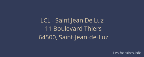 LCL - Saint Jean De Luz
