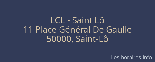 LCL - Saint Lô