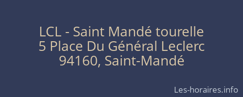 LCL - Saint Mandé tourelle