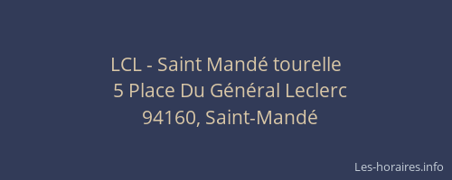 LCL - Saint Mandé tourelle