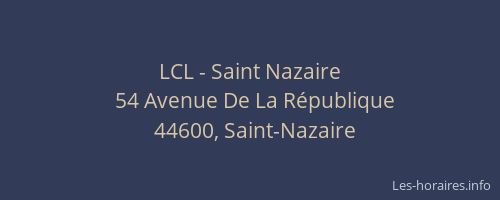 LCL - Saint Nazaire