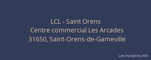 LCL - Saint Orens
