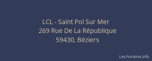LCL - Saint Pol Sur Mer