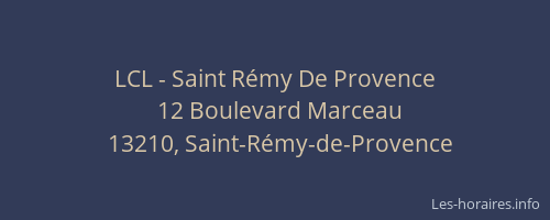 LCL - Saint Rémy De Provence