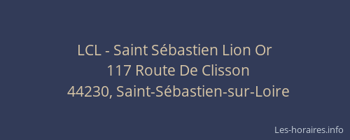 LCL - Saint Sébastien Lion Or