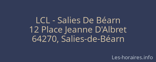 LCL - Salies De Béarn