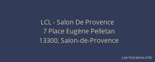 LCL - Salon De Provence