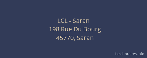 LCL - Saran
