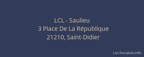 LCL - Saulieu