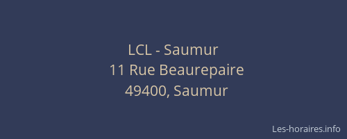 LCL - Saumur
