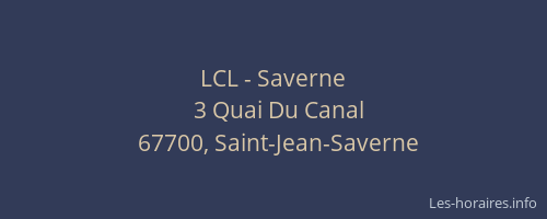LCL - Saverne