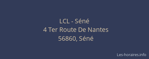 LCL - Séné