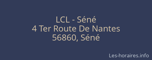 LCL - Séné