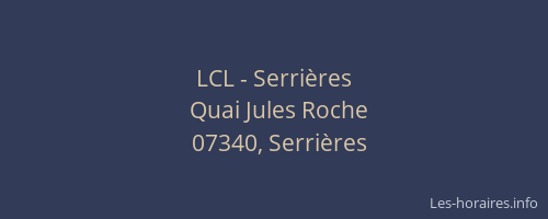 LCL - Serrières