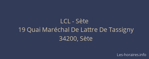 LCL - Sète