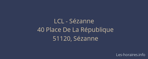 LCL - Sézanne