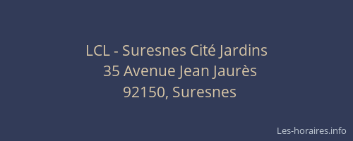LCL - Suresnes Cité Jardins