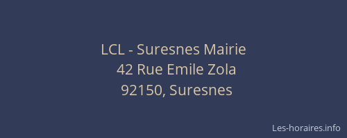 LCL - Suresnes Mairie