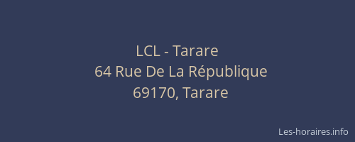 LCL - Tarare