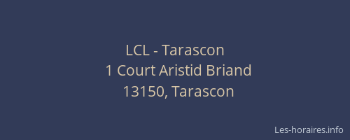 LCL - Tarascon
