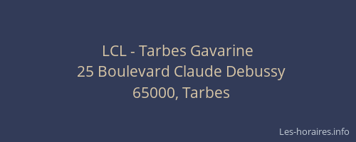 LCL - Tarbes Gavarine