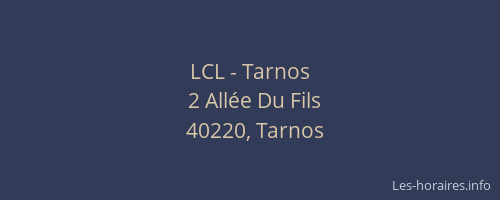 LCL - Tarnos
