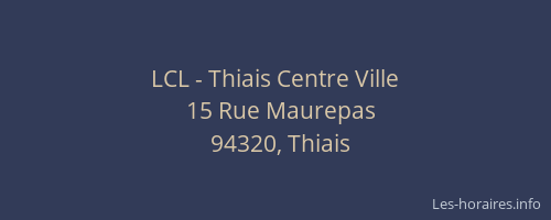 LCL - Thiais Centre Ville
