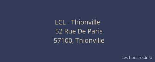 LCL - Thionville