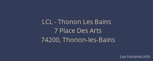 LCL - Thonon Les Bains