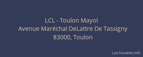 LCL - Toulon Mayol