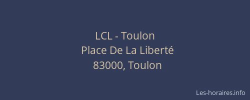 LCL - Toulon