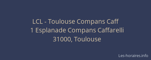 LCL - Toulouse Compans Caff