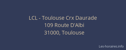 LCL - Toulouse Crx Daurade