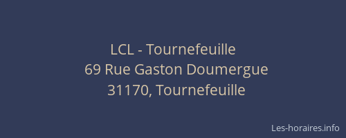 LCL - Tournefeuille