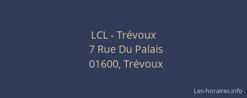 LCL - Trévoux