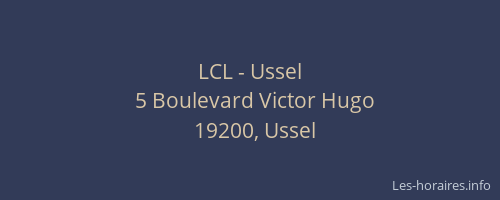 LCL - Ussel