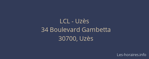 LCL - Uzès