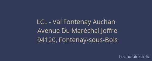 LCL - Val Fontenay Auchan