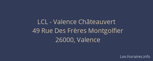 LCL - Valence Châteauvert
